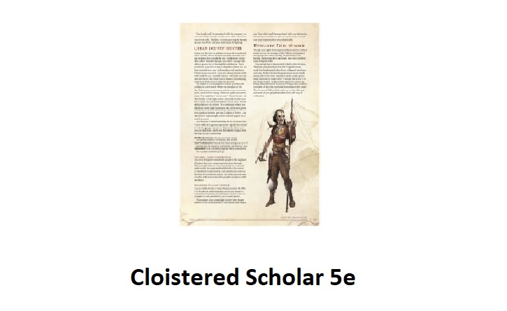Cloistered Scholar 5e