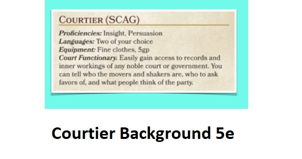 Courtier Background 5e