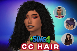 Sims 4 CC Hair,