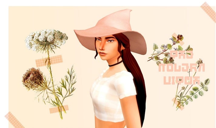 Sims 4 Modern Witch Hat by lazerly