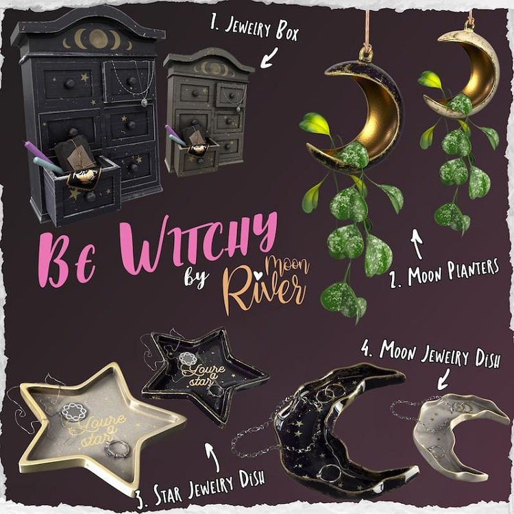 Trendy Sims 4 Witch CC by MoonRiver