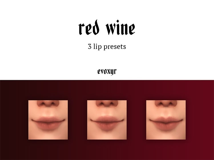 Red Wine Lip Presets