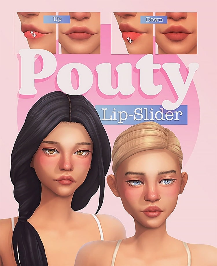 Sims 4 Lip Presets CC Mods Bigger Lips 2023 Download