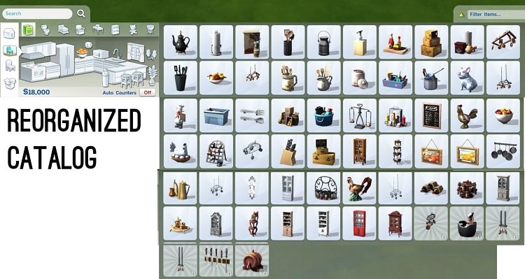 the sims catalog