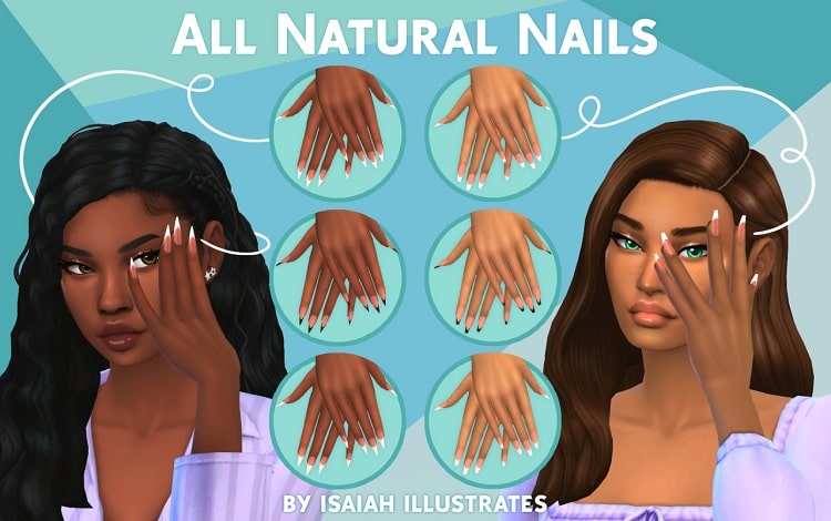 All Natural Spa Day Nails Recolor by isaiahillustrates