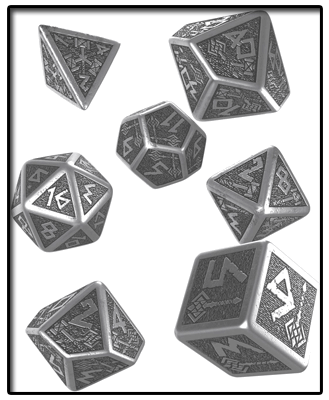 Dwarven best metal dice set 