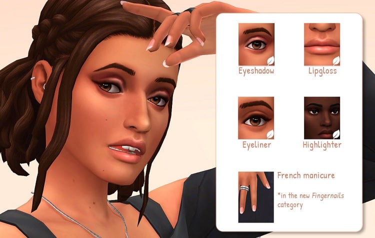 Sims 4 French Manicure Nail Collection by frenchiesimgirl