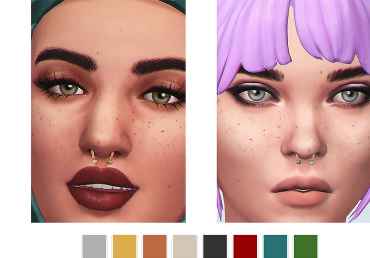 Sims 4 Septum Piercing