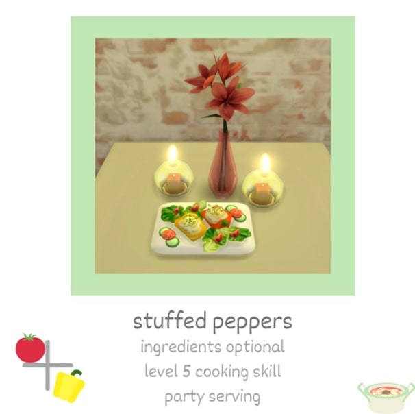 Sims 4 Stuffed Peppers Recipe