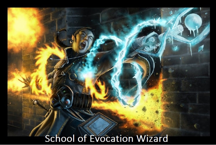 School of Evocation wizard
