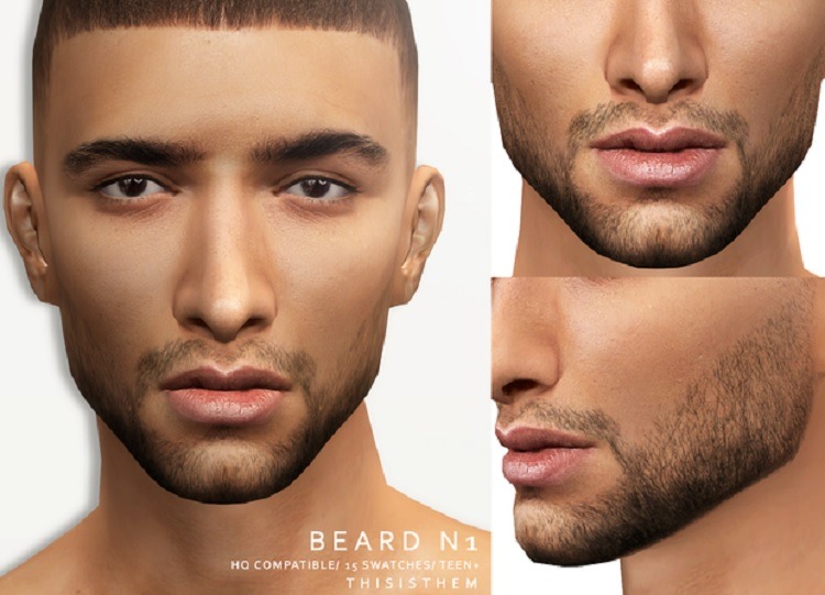 Beards N1, N2 & N3 Realism CC
