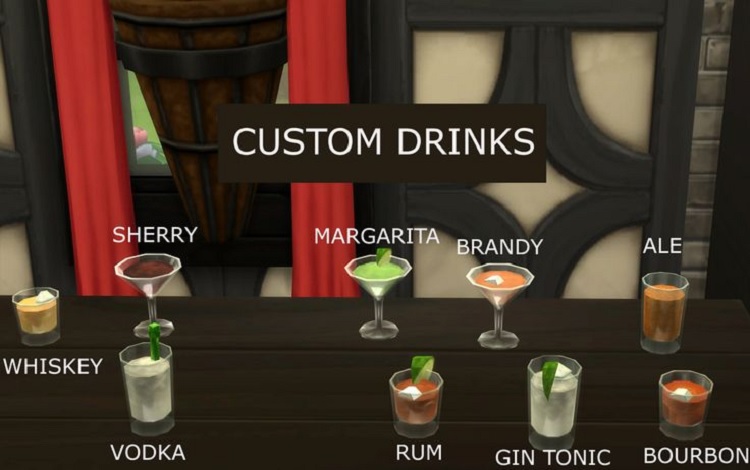 Sims 4 Custom Drinks Mod