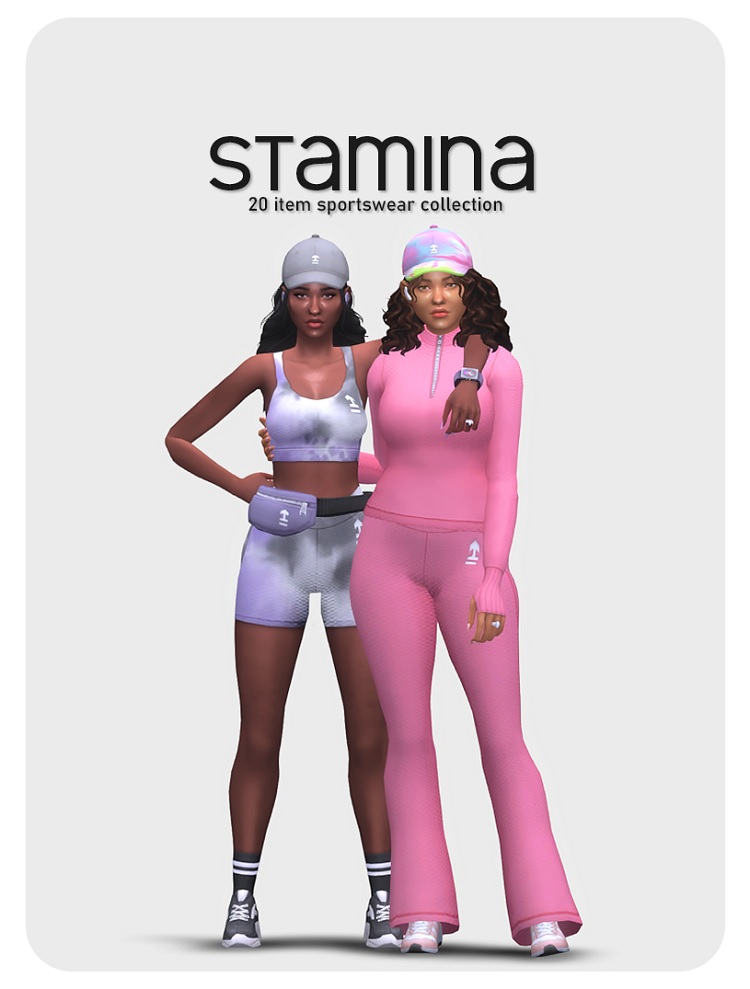 Workout Clothes Sims 4 CC Pack by simkoos