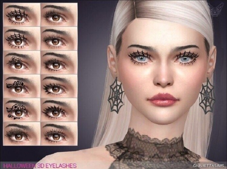 Halloween 3D Lashes by Giuliettasims