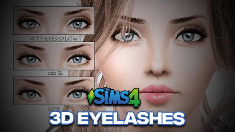 Sims 4 3D Eyelashes