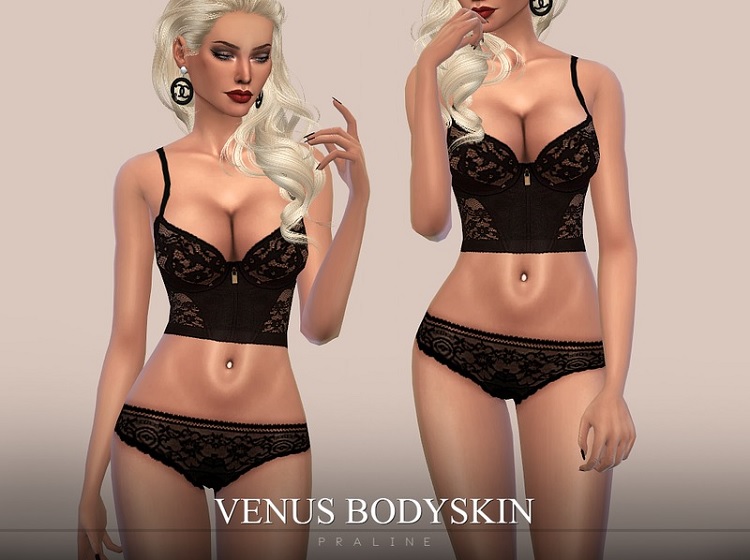 Venus Skin with Navel Piercing