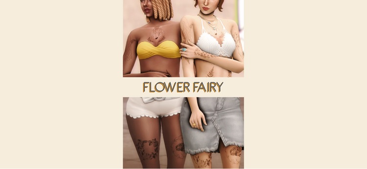 Flower Fairy: A Tattoo Set by cowplant-pizza