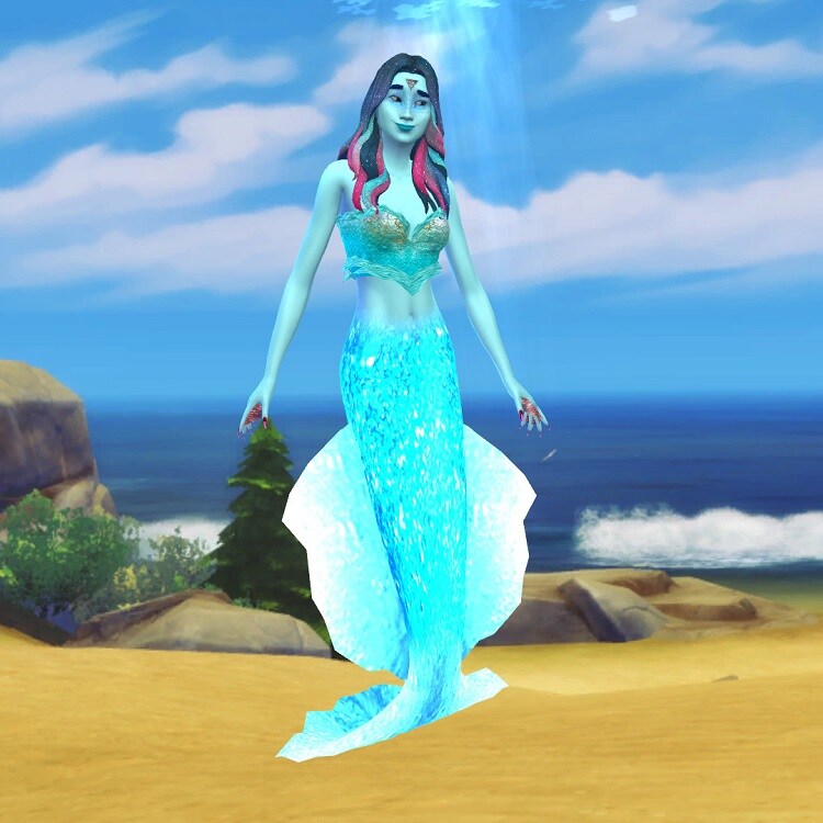 Mermaid Tail With Glowing Water
