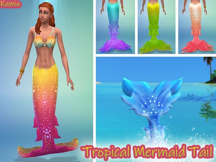 Mermaid Tail from a Tropical Island