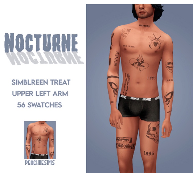 Nocturne Tattoos by peachiiesims