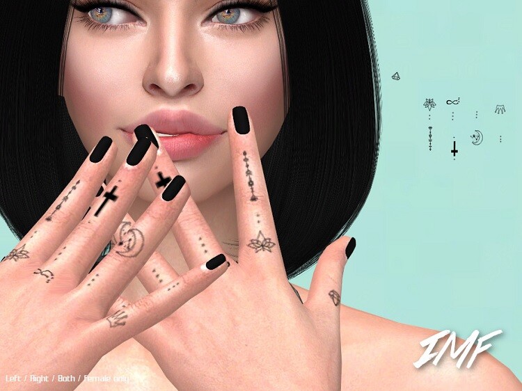Tattoo Fingers by IzzieMcFire