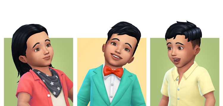 Simple Simmer's "Toddler Hair CC for Boys"