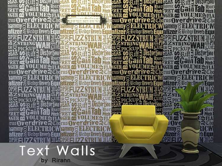 Text-based Walls