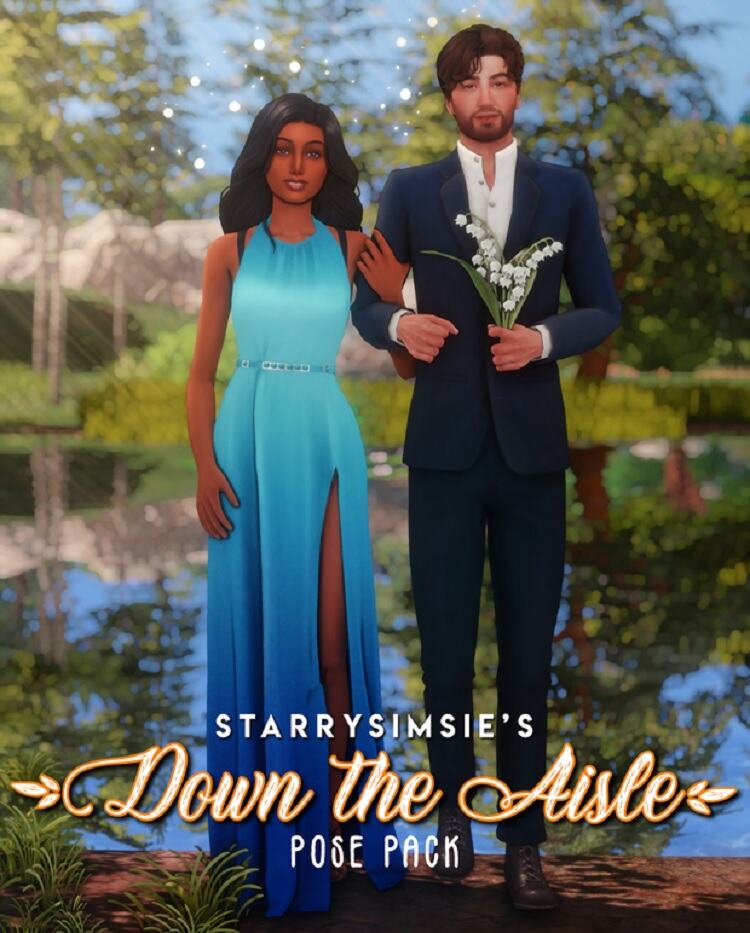 Aisle Wedding Poses by StarrySimsie