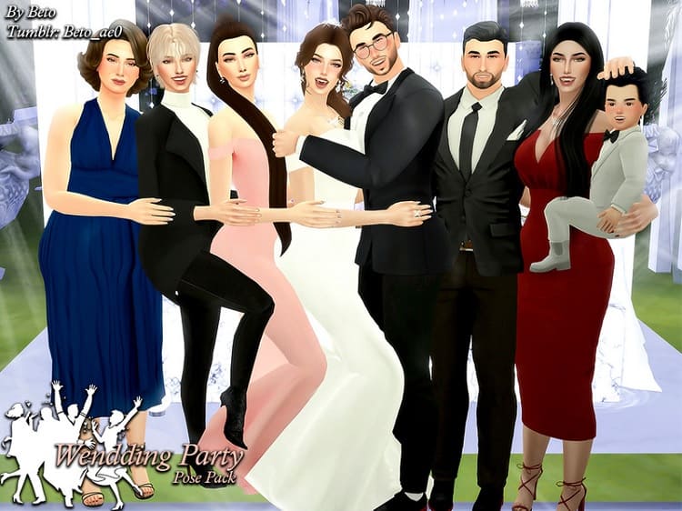 BETO_AE0 Wedding Party Ii Pose Pack