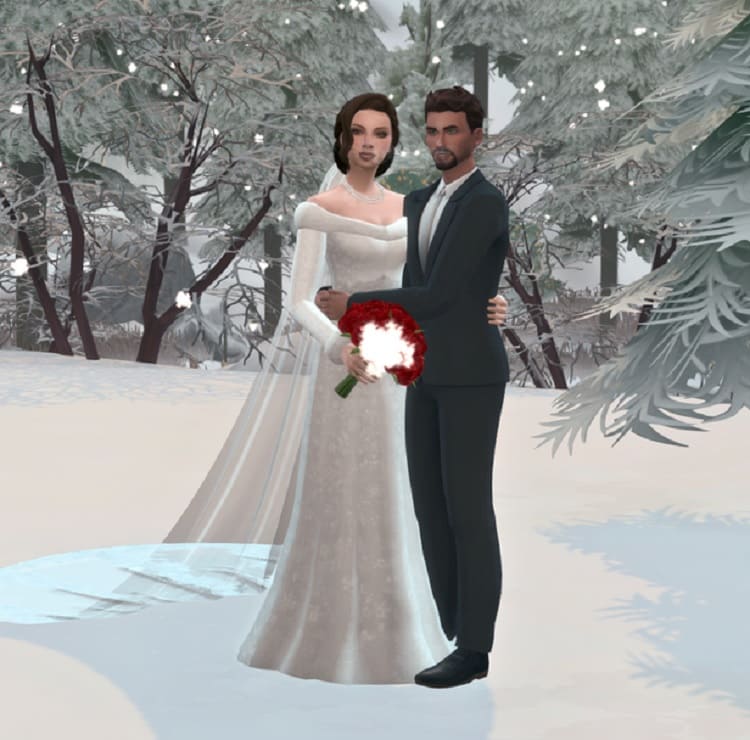 GLITTERBERRY SIMS' GS Winter Wedding Pose Pack