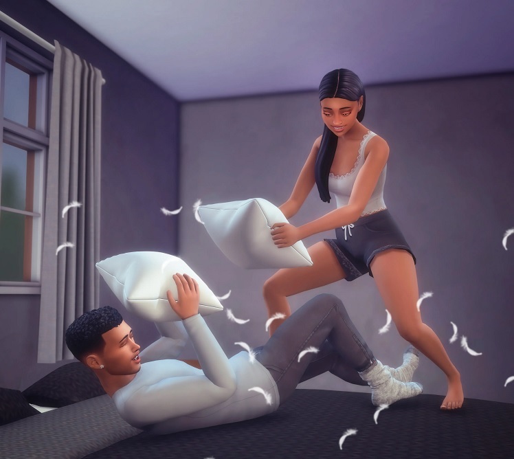 Katverse's Pillow Fight Couple Poses