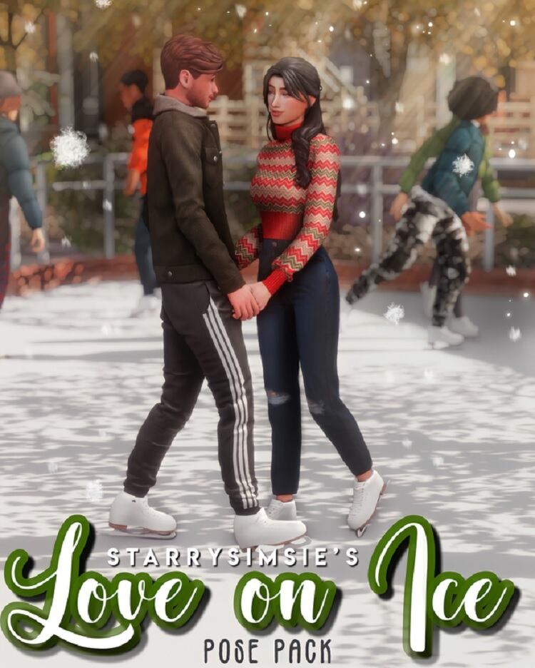 Love On Ice Pose Pack by StarrySimsie