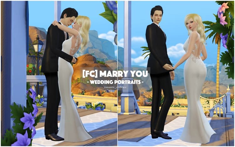 Marry You" Wedding Pose