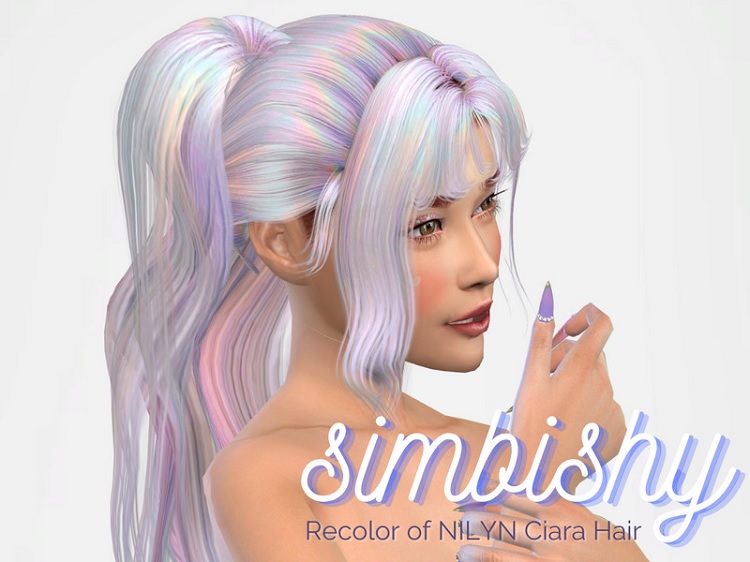 Nilyn's Ciara Hair Recolored In A Holographic Rainbow