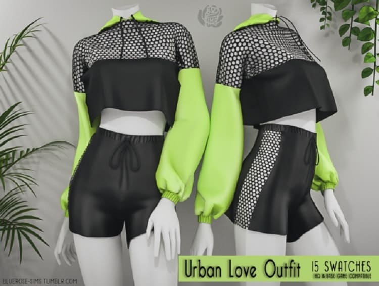 Blueroze Sims's Urban Love Top