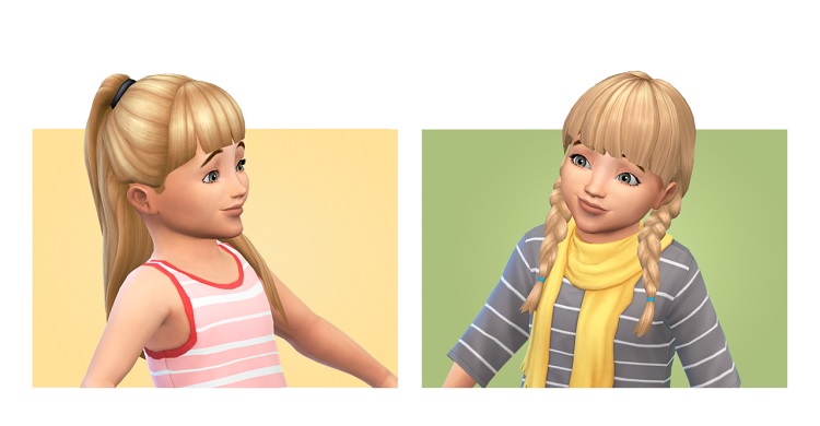 Braids With Bangs (Kids)