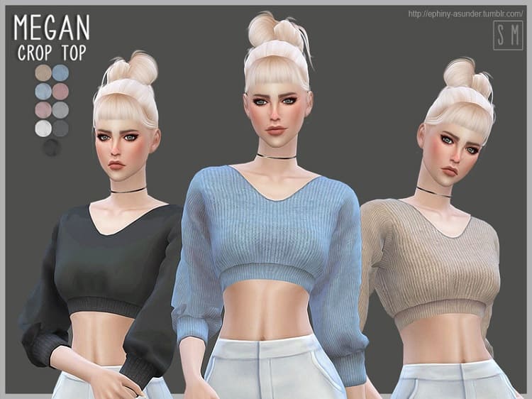 Crop top with sweater Megan