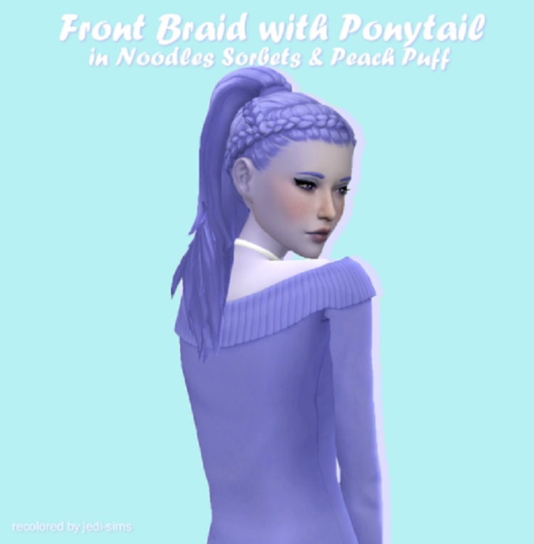 Front Braid With Ponytail