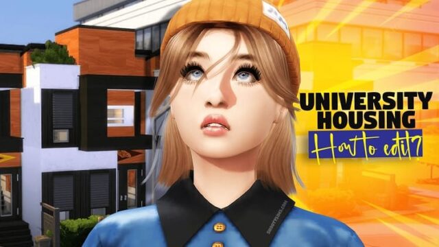 how to edit university housing lots sims 4