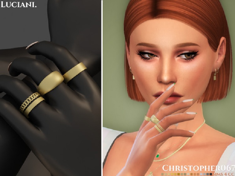 Luciana Sims 4 Community Center Rings