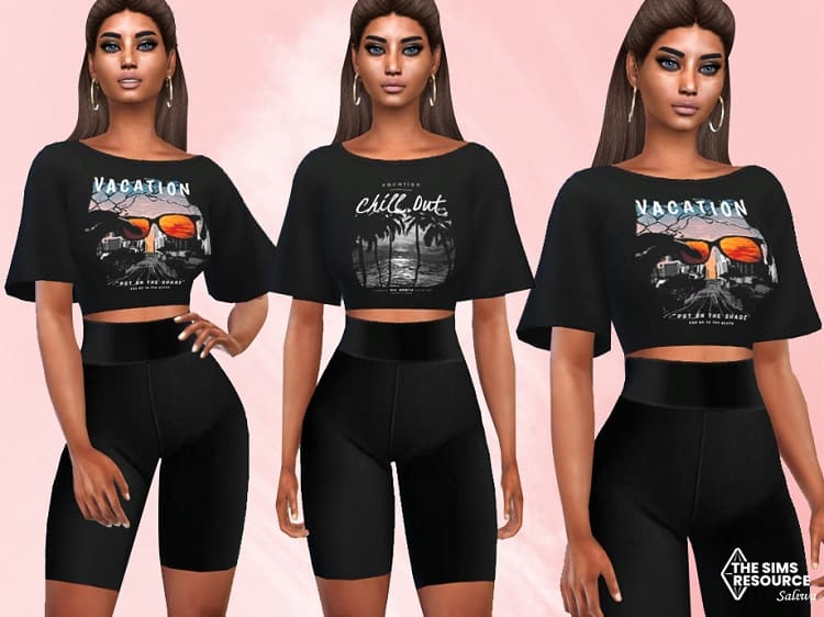 Saliwa T-Shirt Crop Tops