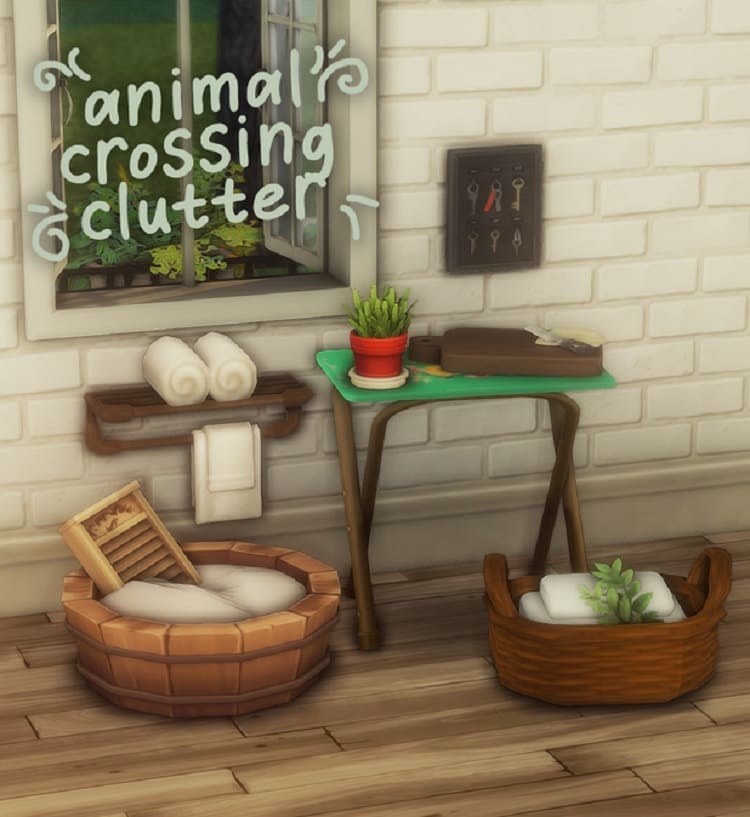 Okruee's Animal Crossing Clutter for The Sims 4