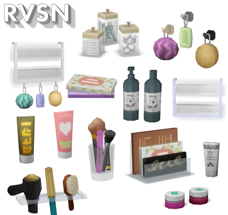 Ravasheen's Bathroom Clutter CC Set